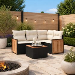 5-Piece Modular Garden Sofa Set for Versatile Arrangements