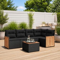 Practical 6 Piece Garden Sofa Set for Your Outdoor Space