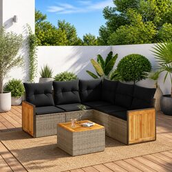 Practical 6-Piece Sofa Set for Any Outdoor Space