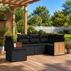 Ideal 5 Piece Garden Sofa Set for Patio Comfort