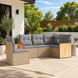 5 Piece Outdoor Sofa Set: Ideal for Patios and Backyards