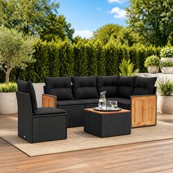 Practical 6 Piece Garden Sofa Set for Any Outdoor Area