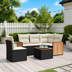 Practical 6 Piece Garden Sofa Set for Your Outdoor Areas