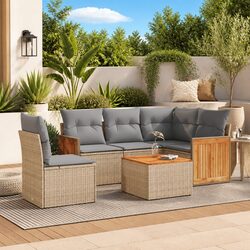Practical 6-Piece Outdoor Sofa Set for Everyday Use