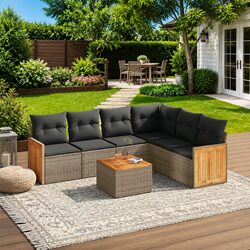 Versatile 7-Piece Sofa Set for Outdoor Comfort