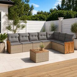 Versatile 8-Piece Garden Sofa Set for Any Outdoor Area