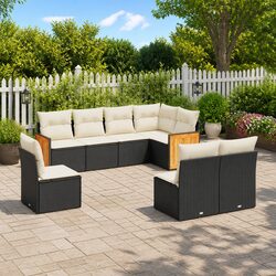 Practical 8 Piece Rattan Sofa Set for Outdoor Enjoyment