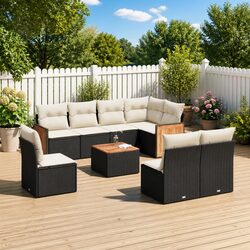 Practical 9 Piece Garden Sofa Set for Outdoor Living