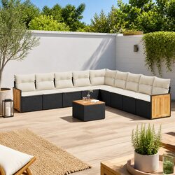 Practical 10-Piece Garden Sofa Set for Your Outdoor Living