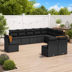 Practical 10-Piece Garden Sofa Set for Outdoor Use