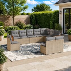 Practical 10-Piece Sofa Set for Your Patio or Backyard