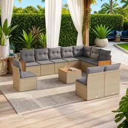 Versatile 11-Piece Sofa Set for Your Patio or Yard