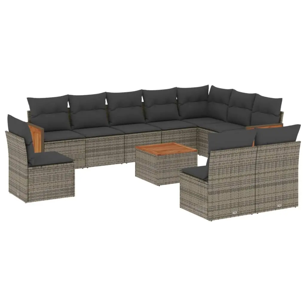 11 Piece Garden Sofa Set for Outdoor Use