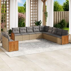 Practical 11-Piece Garden Sofa Set for Everyday Use
