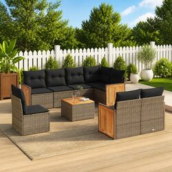 Practical 9-Piece Sofa Set for Outdoor Use