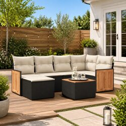 Versatile 7 Piece Garden Sofa Set for Any Space