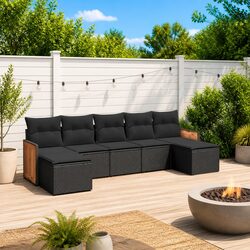 Where Comfort Meets Style: 7-Piece Garden Sofa Set