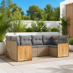 6 Piece Garden Sofa Set for Patio Gatherings