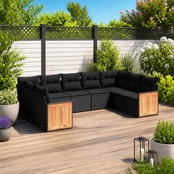 Practical 9-Piece Sofa Set for Outdoor Living Spaces