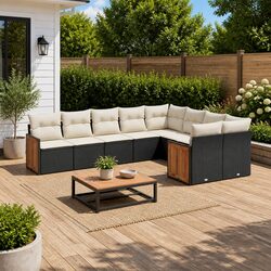 Practical 9 Piece Outdoor Sectional for Your Patio