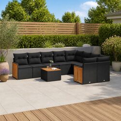 Practical 10 Piece Garden Sofa Set for Your Outdoor Needs