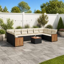 Versatile 11 Piece Outdoor Sofa Set with Storage
