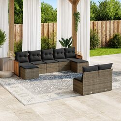 Practical 9-Piece Garden Sofa Set for Everyday Use