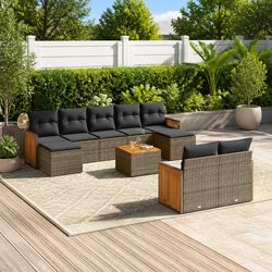 Functional 10 Piece Sofa Set Perfect for Outdoor Living