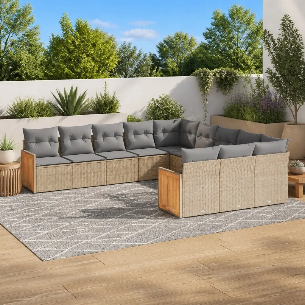 11-Piece Garden Sofa Set for Outdoor Use