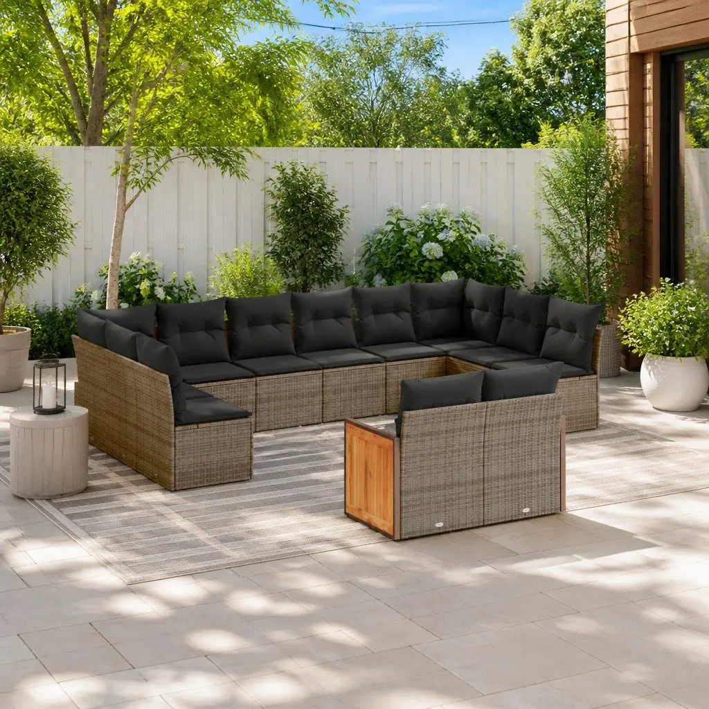 12 Piece Garden Sofa Set for Outdoor Use