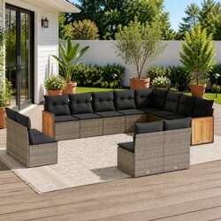 Versatile 12 Piece Garden Sofa Set for Outdoor Use