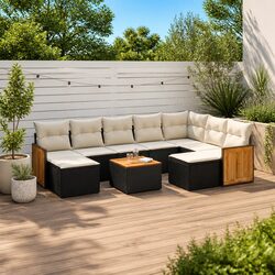 Versatile 10 Piece Outdoor Sofa Set with Storage
