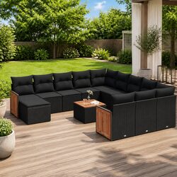 Practical 13-Piece Modular Sofa Set for Outdoor Living