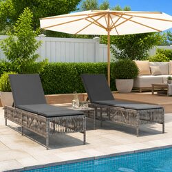 Perfect Addition: Grey Sun Loungers for Relaxation