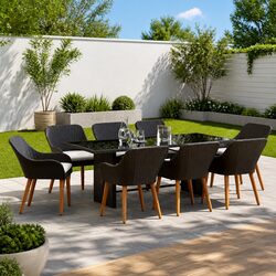 Ideal 9-Piece Dining Set for Outdoor Gatherings