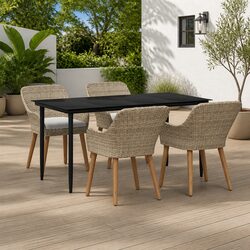 Versatile 5-Piece Outdoor Dining Set for Entertaining