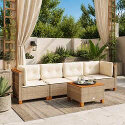 Versatile 5 Piece Garden Sofa Set for Outdoor Use