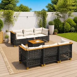 Practical 7 Piece Outdoor Sofa Set for Any Space