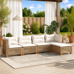 5-Piece Patio Sofa Set: Practical Outdoor Seating