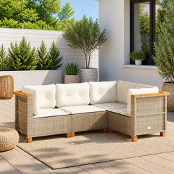 4-Piece Outdoor Beige Sofa Set for Your Patio