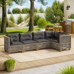 Practical 5 Piece Garden Sofa Set for Everyday Use