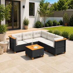 Perfect Fit: 6 Piece Garden Sofa Set for Your Home