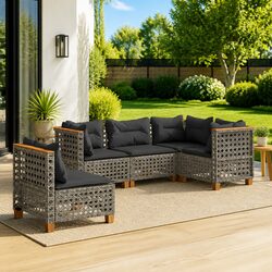 5-Piece Garden Sofa Set for Relaxing and Entertaining Outdoors