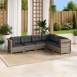 Ideal 6-Piece Garden Sofa Set for Patios and Backyards