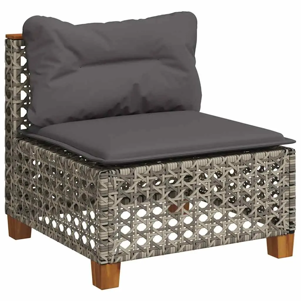 Garden Sofa Set 7 Piece Outdoor Furniture Patio Lounge with Cushions Grey