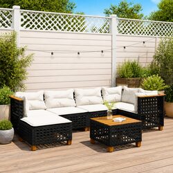 Practical 7 Piece Outdoor Sofa Set with Cushions