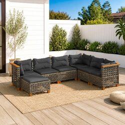 Versatile 7 Piece Garden Sofa Set for Outdoor Comfort