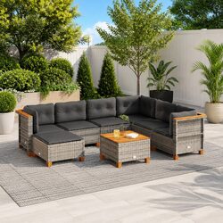 Functional 8 Piece Garden Sofa Set for Outdoor Spaces