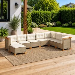 Practical 8-Piece Garden Sofa Set for Your Patio