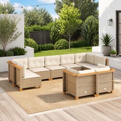 Ideal for Outdoor Living: 9 Piece Sofa Set